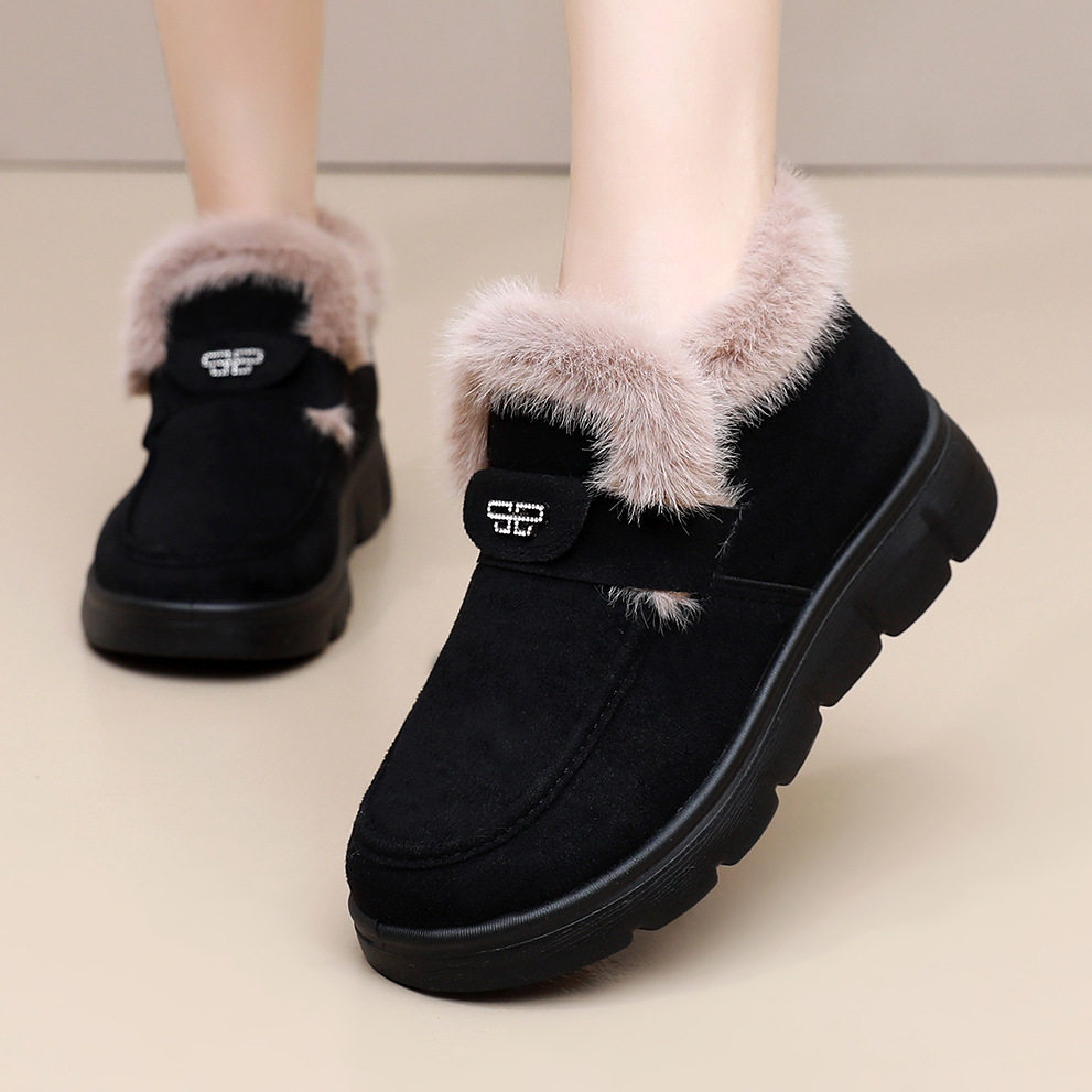 冬季新款老北京布鞋棉鞋加绒加厚休闲鞋厚底防滑雪地靴保暖女棉鞋,女鞋,棉鞋,淘宝优惠券,粉丝福利购,淘宝优惠卷