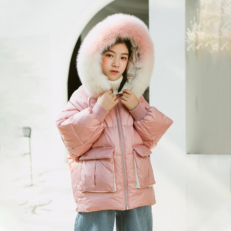 儿童羽绒服2021冬季短款洋气