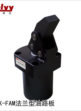 杠杆液压夹具HLC/HDK/RLCK-FAM25/32/40/50/63油路板上法兰型转角