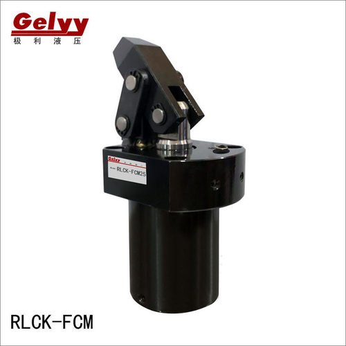 杠杆式油压缸RLCK/HLC/HDK-FCM25/32/40/50/63法兰型油路板附调速