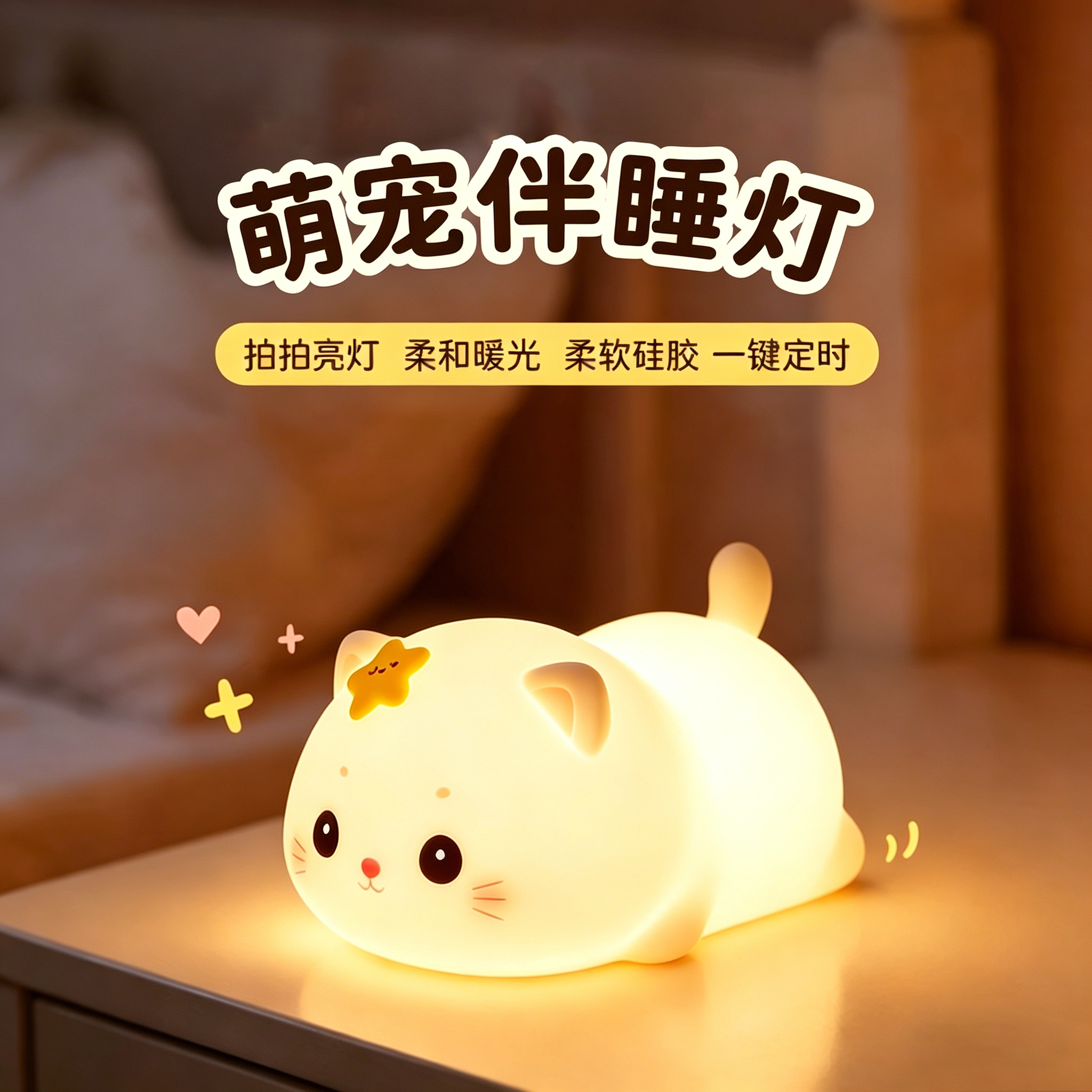儿童夜间床头伴睡小夜灯图片