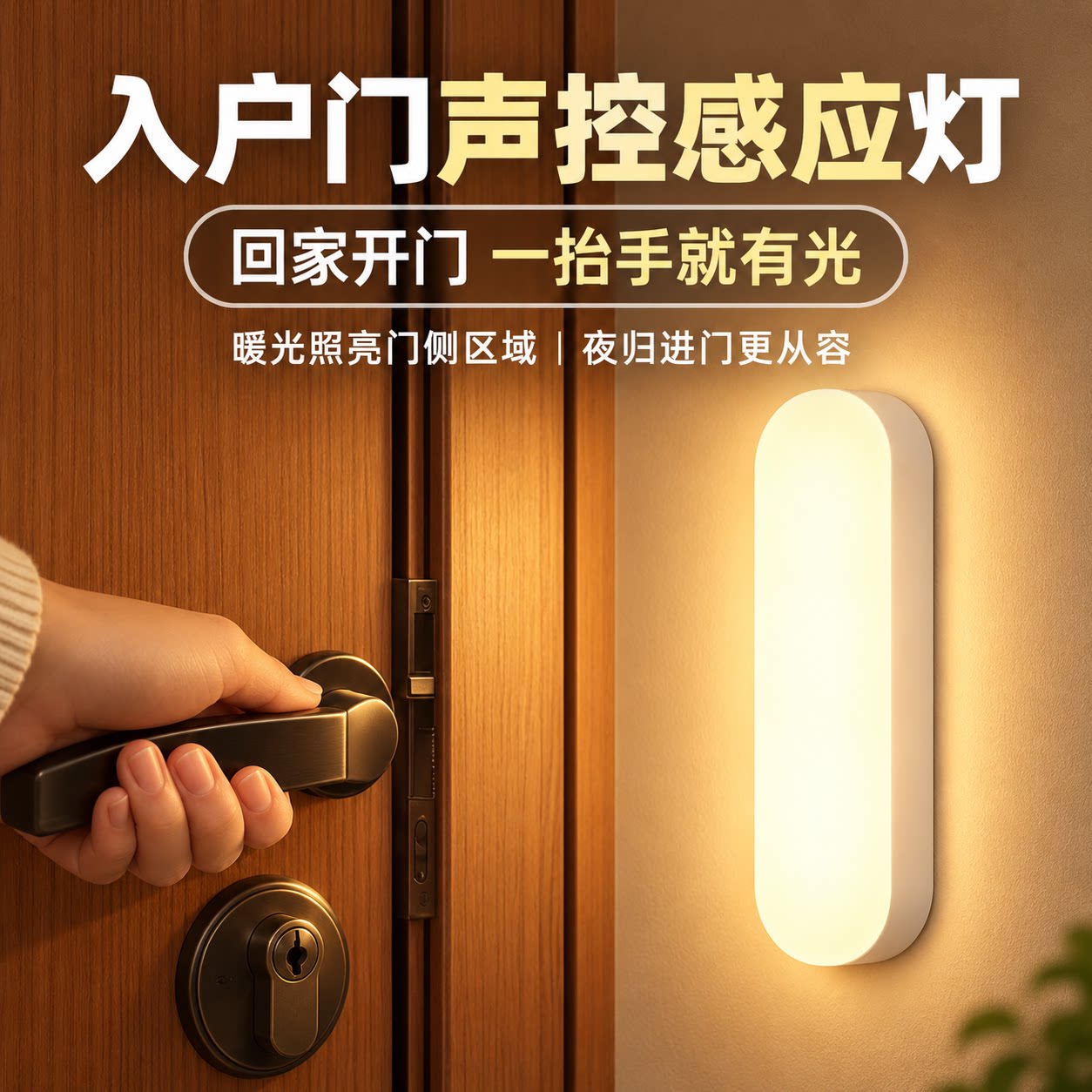 入户门声控照明夜间更省心图片