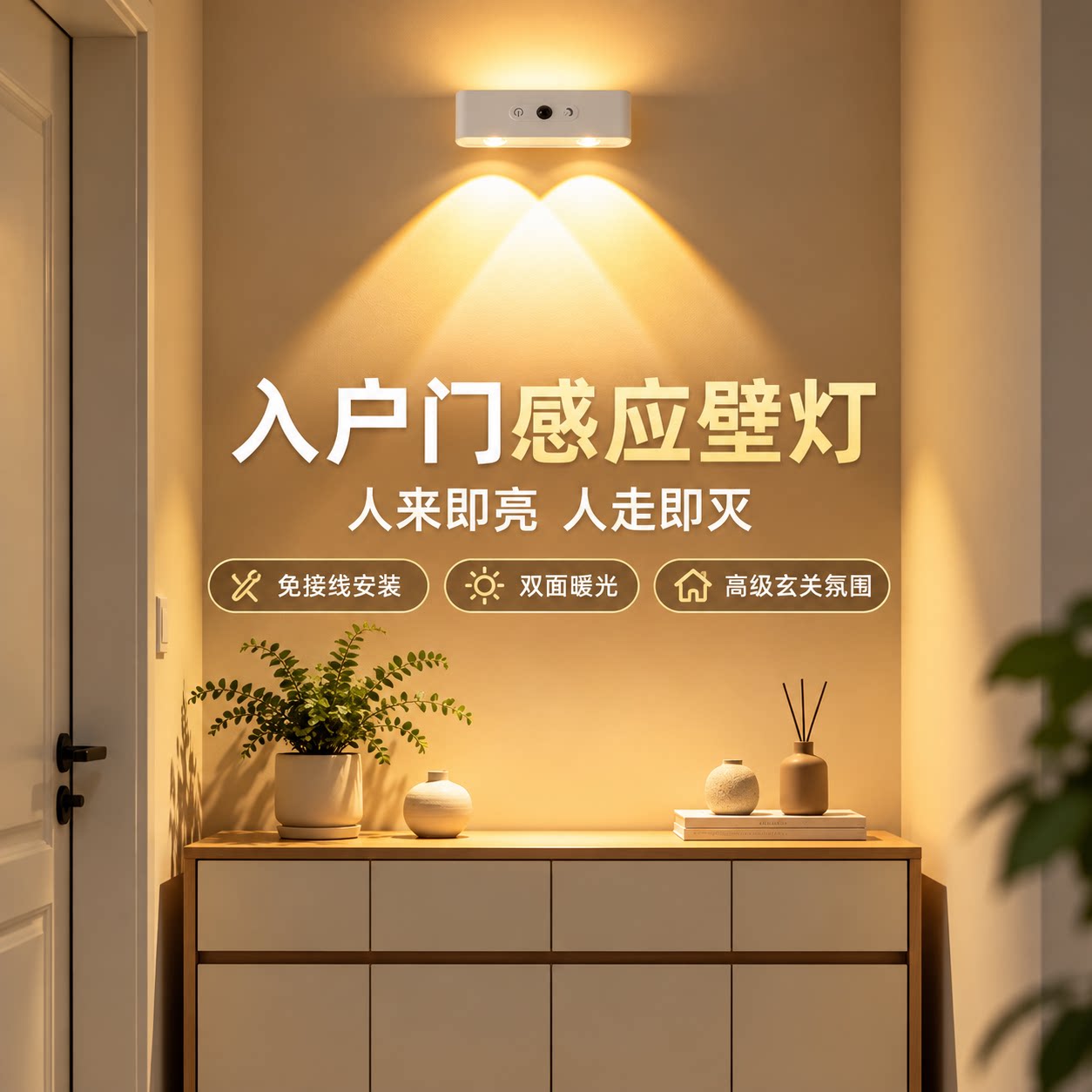 无线免布线壁灯安装更灵活图片