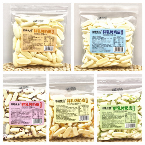 图腾牧场鲜乳烤奶皮62.5g*5袋