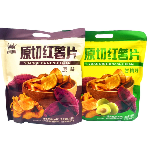 明代明珠原切红薯片368g甘梅味