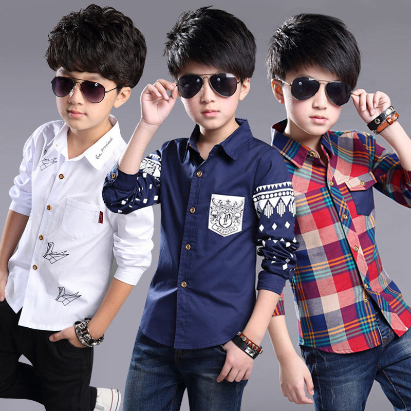 Chemise garcon à manche longue - Ref 2078461 Image 1