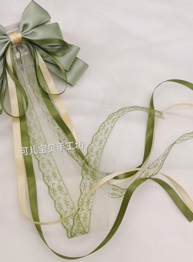 可儿宝贝顶夹涤纶带复古宫廷