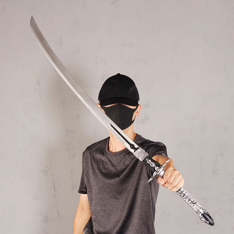 PU发泡软胶武士刃男孩刀剑玩具白之契约古代汉剑武器模型塑料宝剑