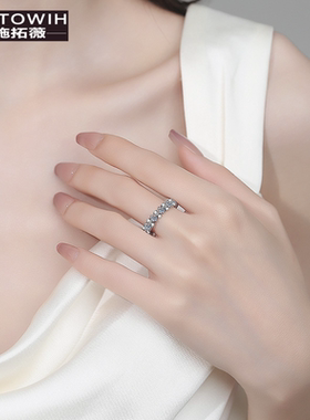 ECETOWIH新款S925纯银全莫桑石