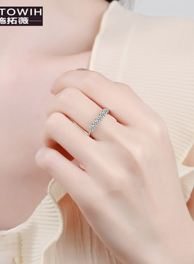 ECETOWIH新款S925纯银女镶嵌介