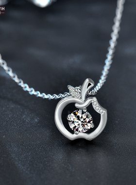 ECETOWIH原创设计项链女生纯银锁