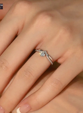 ECETOWIH新款纯银莫桑指女公主