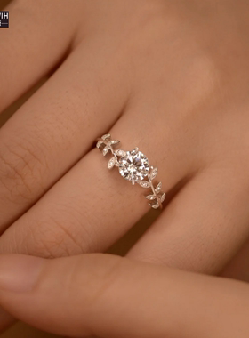 ECETOWIH新款s925纯银1克拉莫桑