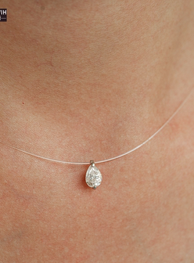 ECETOWIH新款创意透明鱼线银吊坠