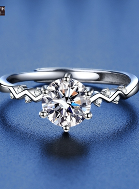 ECETOWIH纯银璀璨星河莫桑石戒指