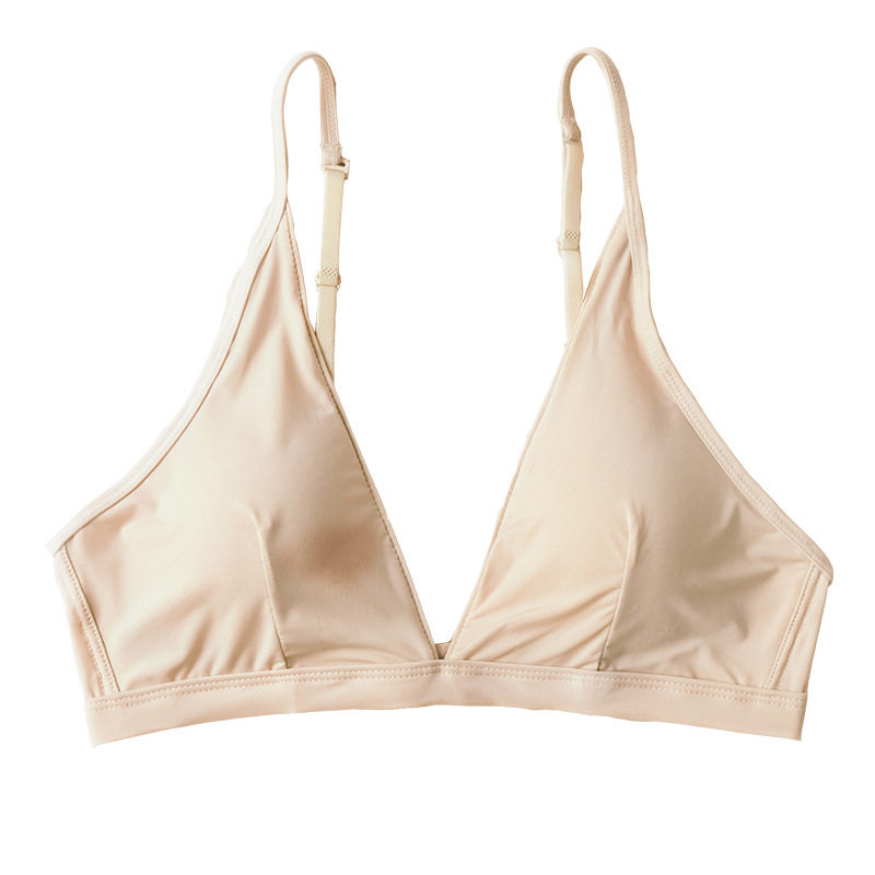 无钢圈带胸垫三角杯内衣夜店性感性感美背大码内衣法式舒适胸罩