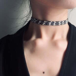 SunSets原创设计蛇皮choker女锁骨链夏颈环极简项圈ins法式风见素