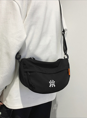 NY&NB斜挎包男潮牌单肩包休闲百搭小挎包学生挎包女个性邮差包潮