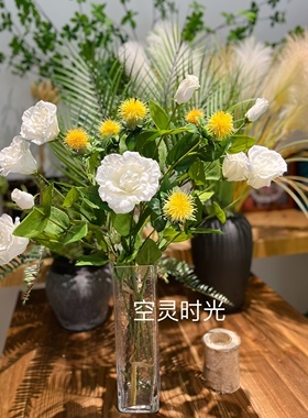 空灵时光绢花餐桌花洋桔梗轻奢时尚