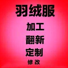 冬季定制羽绒服男女订做翻新修改白鸭绒加厚半九成品加工包邮
