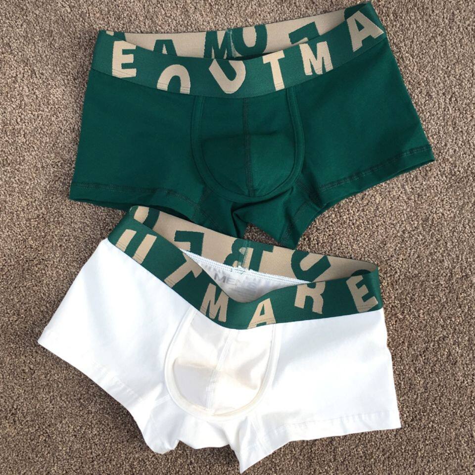 男士内裤石墨烯抗菌2023爆款秋冬纯棉裤衩加厚本命年休闲字母短裤