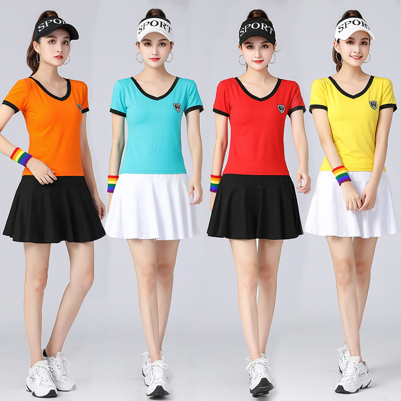 杨丽萍广场舞套装夏季新款现代舞休闲运动短袖跳舞服演出服两件套