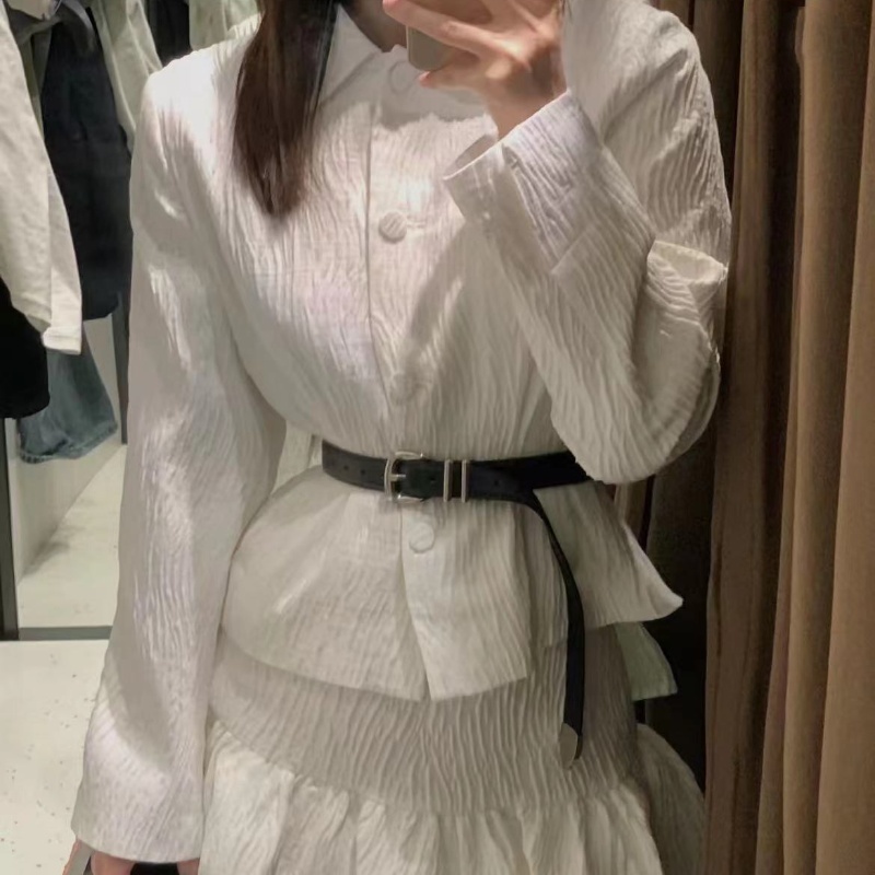 ZA春夏季新品女装小香风亮光效果面料西装外套 1165130 251