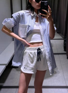 ZA新款女装气质百搭宽松显瘦条纹府绸长袖衬衫潮03152001073