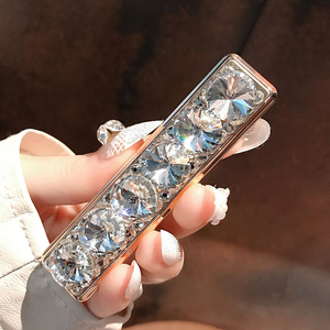 高档水钻打火机防风新款镶钻USB充电点烟器网红便携静音奢华女士