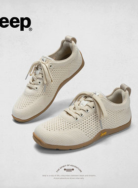 jeep徒步旅游鞋2026新款春女鞋透气软底舒服运动休闲鞋P662W13339