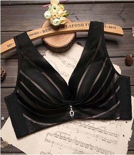 玉姿一族6680软钛圈薄款B杯文胸 透气孔背心式聚拢调整型内衣