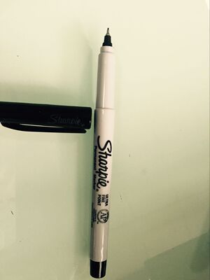 三福记号笔 油性记号笔 37001 0.5mm 37002  sharpie极细无尘笔