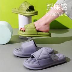 胖东来厚底简约凉鞋 外穿百搭休闲情侣浴室 女夏季 轻便踩屎感家用鞋