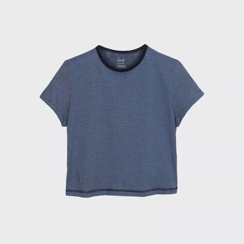 韩国haag短款条纹短袖T恤