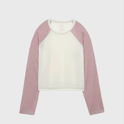 韩国haag直营天丝羊毛混纺T恤