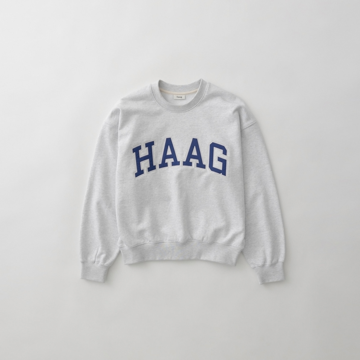 Haag25春季休闲圆领套头衫