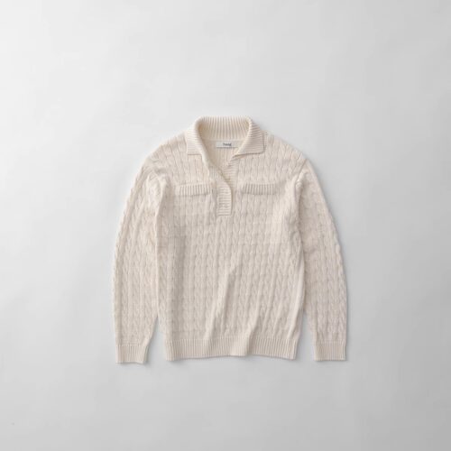 Haag25春季绞花针织毛衣