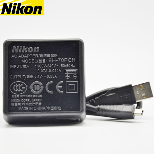 尼康 EH-70P 原装充电器 P520 S9500 S9400 S6500 P530 AC适配器