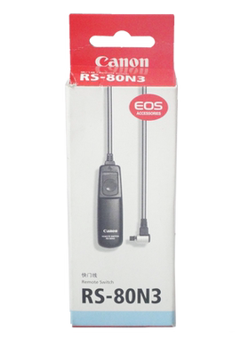 Canon/佳能原装RS-80N3相机快门线R5 1DX3 5D4 5D3 7D2 6D2 1DX 2 5D2微单5DSR单反7D原厂5DS有线EOS遥控器6D