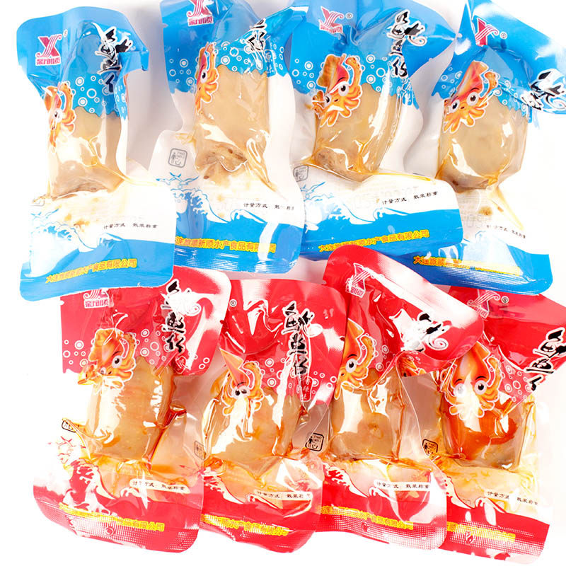 新顺碳烤鱿鱼仔500克g香辣墨鱼鱿鱼丝条片大连特产海鲜兔零食带籽