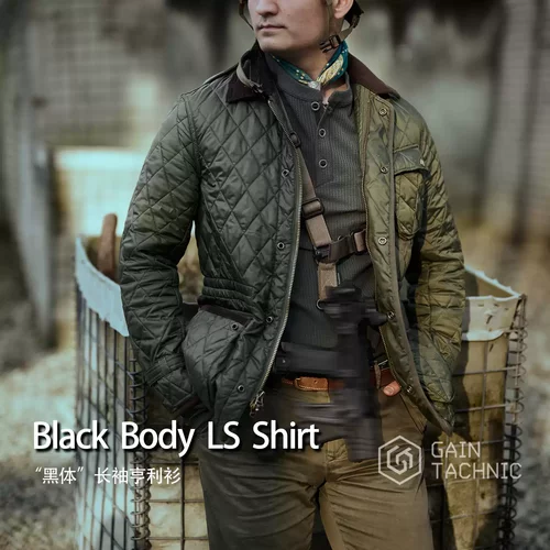 【超战推荐】盖隐技术“黑体”Black Body 长袖亨利衫 衬衫polo衫