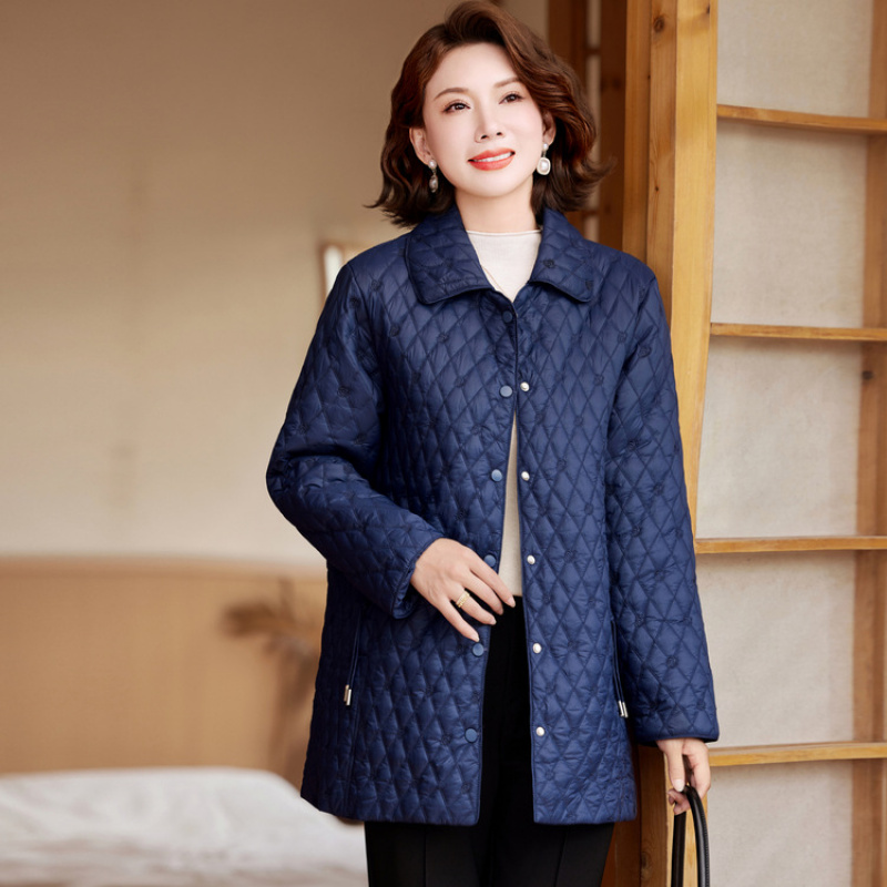 派米侠2025新款菱形格棉服