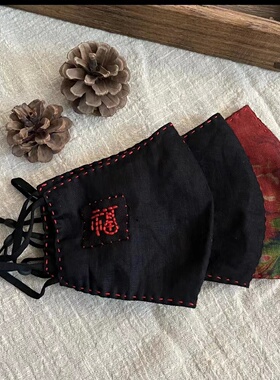 亚麻苎麻复古手工春秋女
