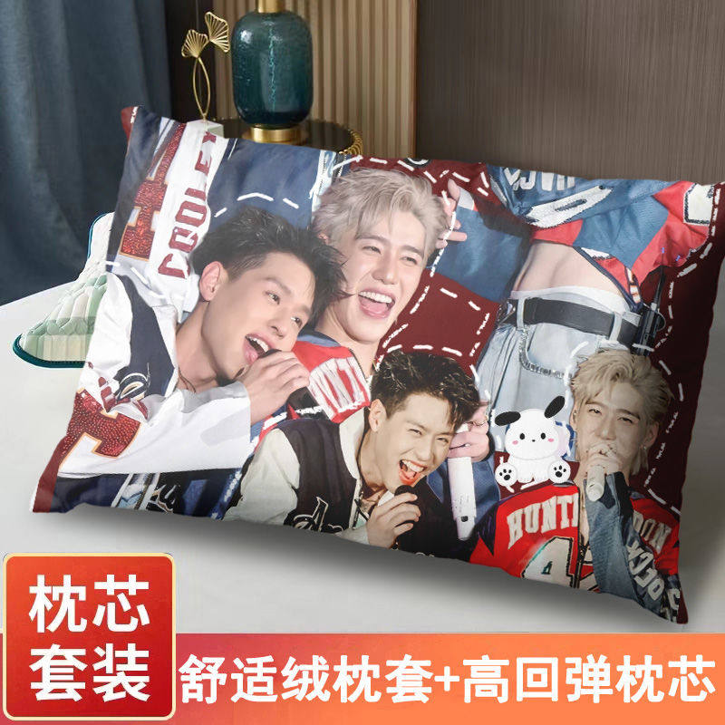 BKPP抱枕明星CP周边双面来图定制枕头学生宿舍房间床上午睡靠垫