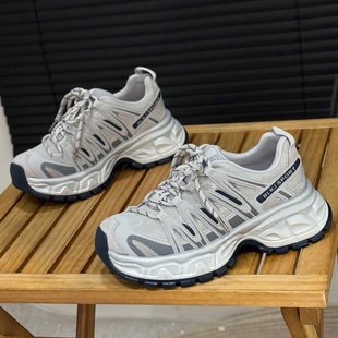 女2025新款 运动休闲鞋 时尚 网红爆款 百搭跑步鞋 6cm增高厚底老爹鞋