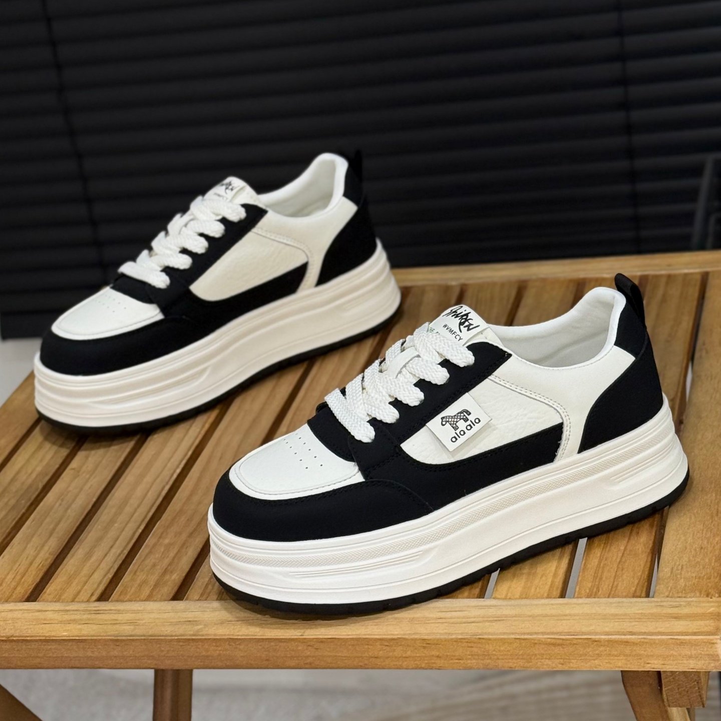 韩版厚底小白鞋女2026年春季新款时尚百搭熊猫鞋透气运动休闲板鞋,女鞋,时尚休闲鞋,淘宝优惠券,粉丝福利购,淘宝优惠卷