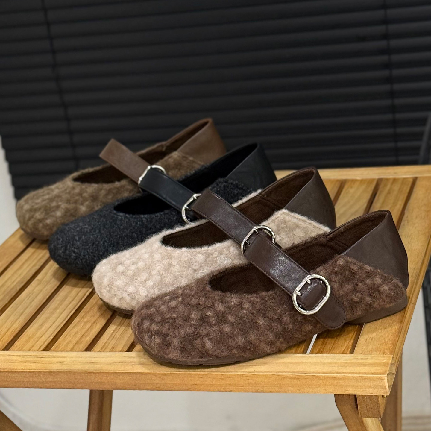 2025新款秋冬小香风平底玛丽珍鞋女外穿毛毛单鞋一字带浅口豆豆鞋,女鞋,玛丽珍鞋,淘宝优惠券,粉丝福利购,淘宝优惠卷