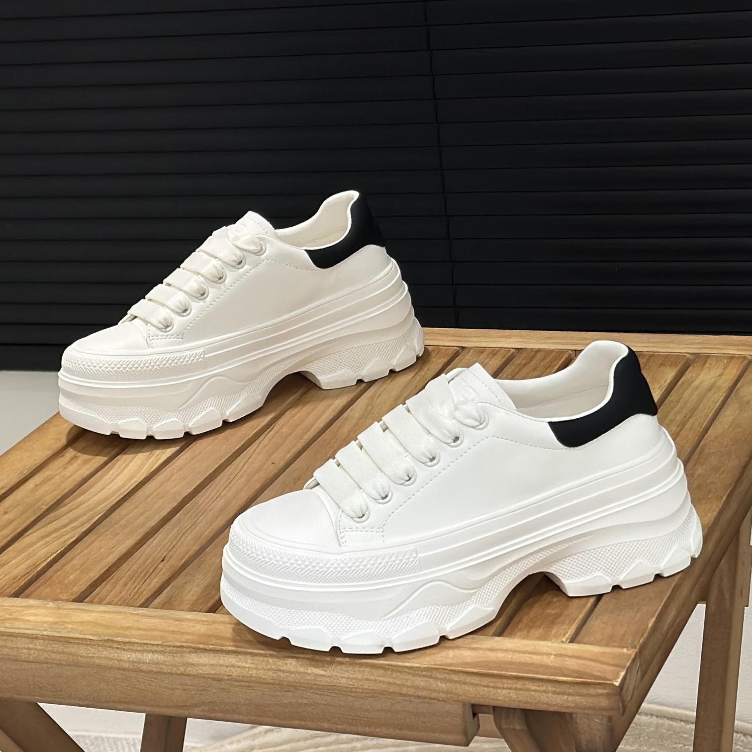 欧货厚底小白鞋2025春季新款板鞋