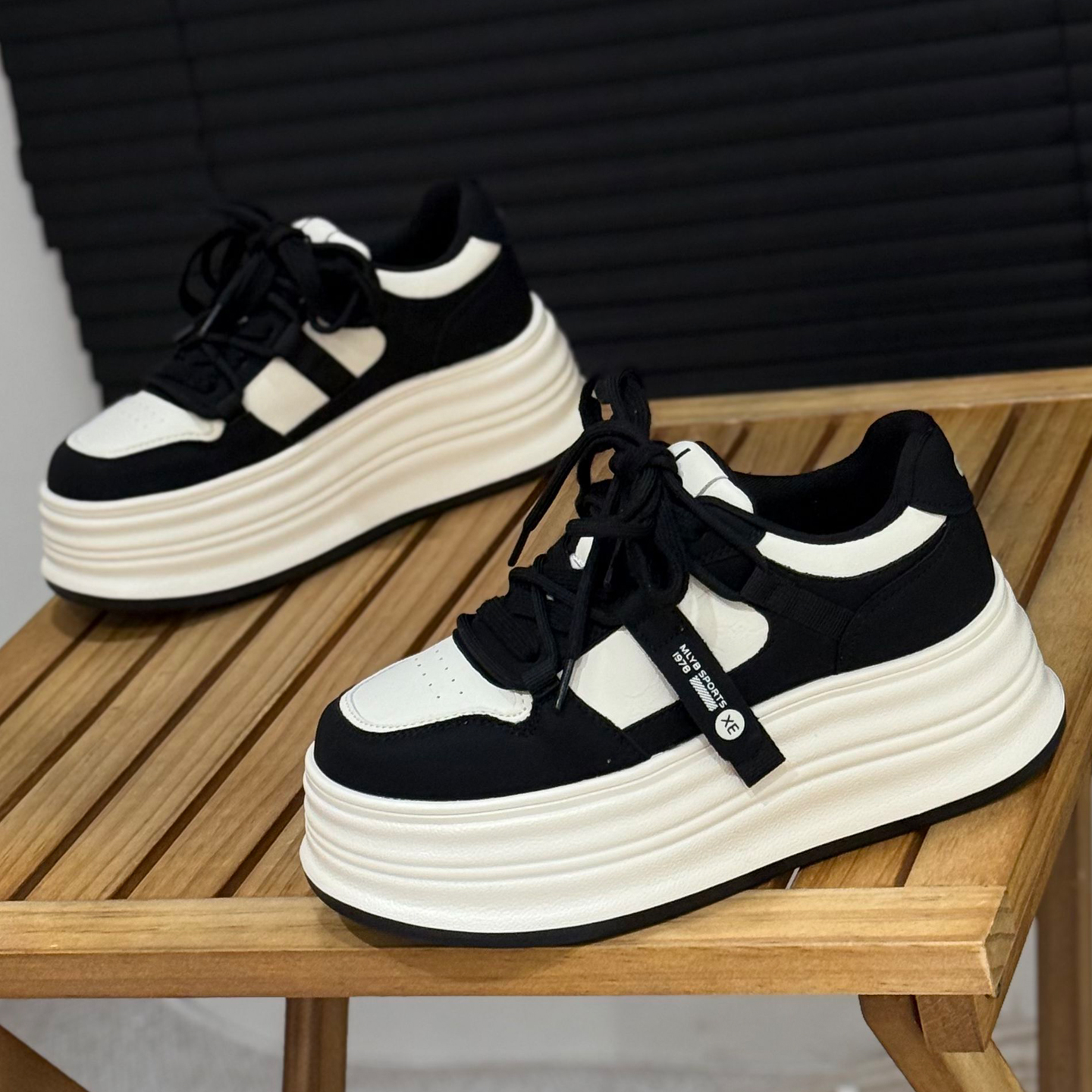 韩版厚底小白鞋女增高6cm松糕鞋