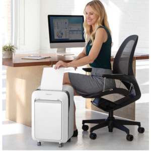 Fellowes范罗士LX211黑/白色新款5级高保密低噪碎纸机可碎光盘卡